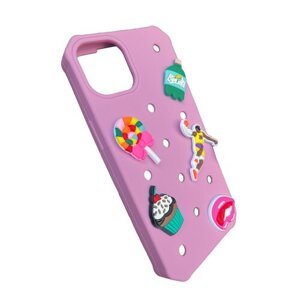 Puzdro Gadget iPhone 13/14/15 + 5 doplnkov - ružové