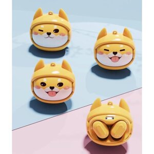 Bluetooth Slúchadlá FlipFlop Psík - žlté