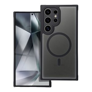 Puzdro Magsafe Matte Clear Samsung Galaxy S24 Ultra - čierne