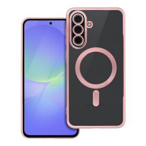 Puzdro Magsafe Shine Samsung Galaxy A36 - ružovo-zlaté