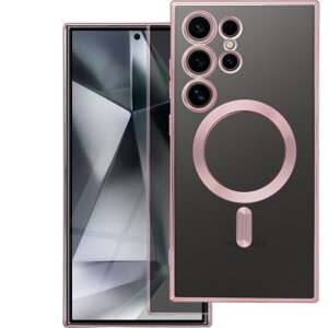 Puzdro Magsafe Shine Samsung Galaxy A17 - ružovo-zlaté