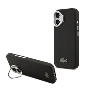 Lacoste Iconic Petit Pique Camera Stand MagSafe Zadní Kryt pro iPhone 17 Black