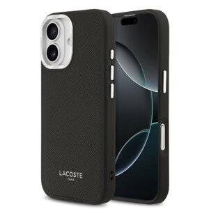 Lacoste PU Leather Champs Elysees MagSafe Zadní Kryt pro iPhone 17 Black