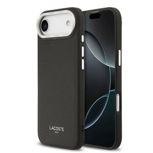 Lacoste PU Leather Champs Elysees MagSafe Zadní Kryt pro iPhone Air Black