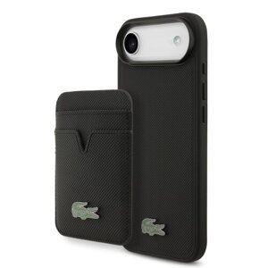 Lacoste Iconic Petit Pique MagSafe Zadní Kryt + Peněženka pro iPhone Air Black
