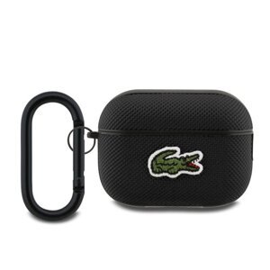 Lacoste Petit Pique Croc Logo Patch Pouzdro pro AirPods Pro 2 Black