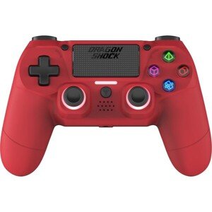 DragonShock Mizar bezdrôtový ovládač PS4 červený
