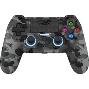 DragonShock Mizar bezdrôtový ovládač PS4 Grey Camo