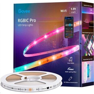 Govee WiFi RGBIC Smart PRE LED pásik 3m - extra odolný