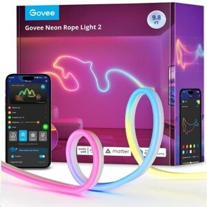 Govee Neon Rope Light 2 Matter ohybný LED pásik RGBIC, 3m