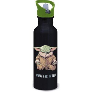 Fľaša hliníková Mandalorian - Grogu 815 ml