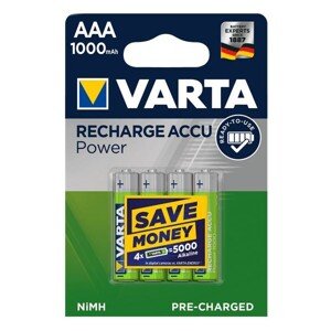 Varta Ready to use LR03/4BP AAA nabíjacia batéria 1000 mAh (4ks)