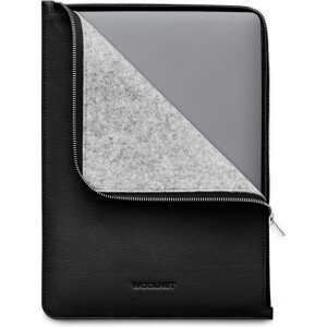Woolnut kožené Folio púzdro pre 13"/14" MacBook čierne
