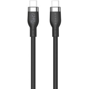 Hyper Silicone 240W USB-C nabíjací kábel 2m čierny