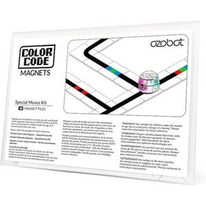 Ozobot sada magnetov s farebnými kódmi pre špeciálne pohyby, 18 ks