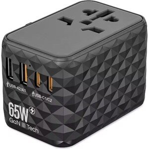 Crossio ChargeMe adaptér PD70W 2xUSB-C a 2xUSB-A GaN III QC4+