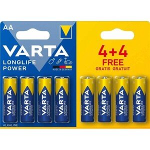 Varta Longlife POWER LR06 alkalická batéria AA (4+4 ks)