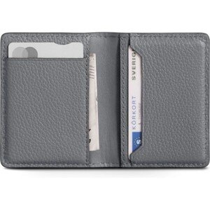 Woolnut kožená peňaženka sivá