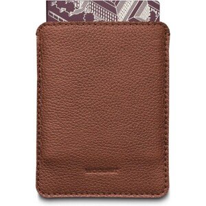 Woolnut kožené púzdro pre cestovný pas hnedé