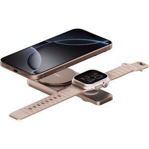 ENERGEA MagDuo 2v1 Foldable (Qi2) MagSafe nabíjačka zlatá