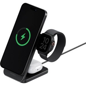 ENERGEA MagTrio Plus 3v1 Foldable (Qi2) MagSafe nabíjačka čierna