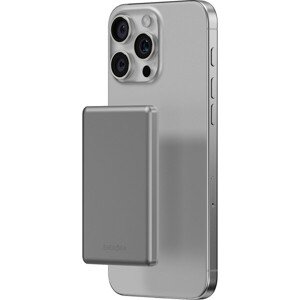 ENERGEA AluPac Mini 5K, MagSafe hliníková powerbanka, 5000mAh, prírodný titán