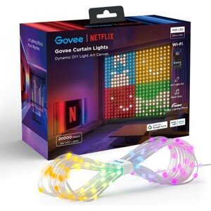 Govee Netflix RGBIC svetelný záves 400 LED - 1,5 x 1,5m
