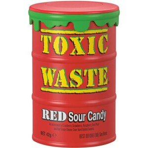 Kyslé cukríky Toxic Waste - Čevený súdok 42g