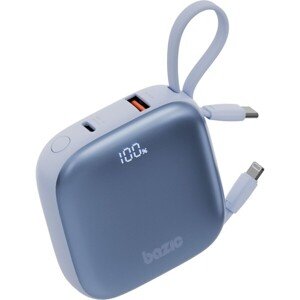 Energea Bazic GoPower Fusion powerbanka 10000mAh s káblami modrá