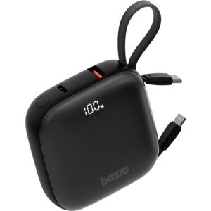 Energea Bazic GoPower Fusion powerbanka 10000mAh s káblami čierna