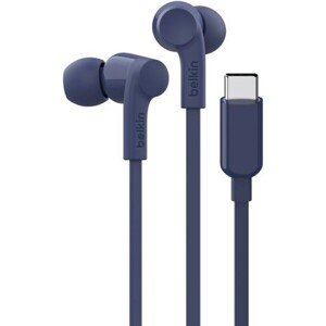 Belkin SOUNDFORM™ USB-C slúchadlá s nastaviteľným obmedzovačom hlasitosti modrá