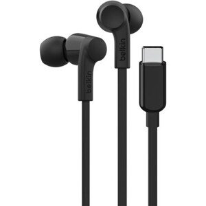 Belkin SOUNDFORM™ USB-C slúchadlá s nastaviteľným obmedzovačom hlasitosti čierna