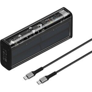 SHARGE Shargeek 140W powerbanka, 20000 mAh, LCD, čierna