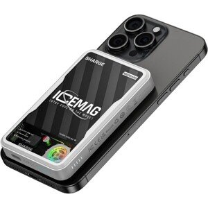 SHARGE IceMag MagSafe powerbanka s aktívnym chladením 10000mAh šedá