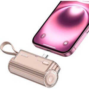 SHARGE Flow Mini USB-C/Lightning powerbanka 5000 mAh (12W) ružová