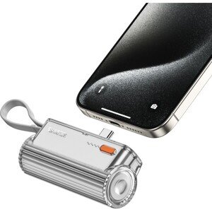 SHARGE Flow Mini USB-C/Lightning powerbanka 5000 mAh (12W) sivá