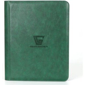 Gemloader Premium album na toploadery 216 ks se zipem zelené