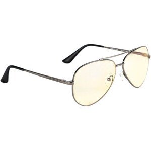GUNNAR MAVERICK GUNMETAL herné okuliare jantarové sklá