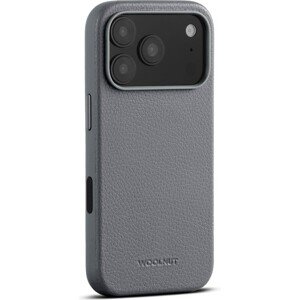 Woolnut MagSafe kožený kryt iPhone 17 Pro sivý