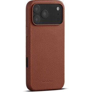 Woolnut MagSafe kožený kryt iPhone 17 Pro Max hnedý