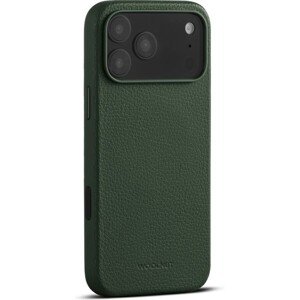 Woolnut MagSafe kožený kryt iPhone 17 Pro Max tmavo zelený