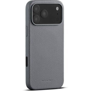 Woolnut MagSafe kožený kryt iPhone 17 Pro Max sivý