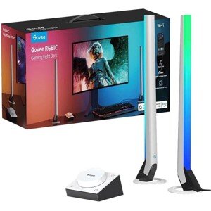 Govee Smart Gaming WiFi LED Panely + Smart Dual ovládač biely
