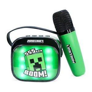LED Karaoke reproduktor s mikrofónom OTL - Minecraft