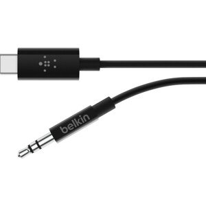 Belkin USB-C kábel s audio káblom 0,9m čierny