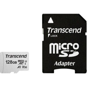 Transcend 128GB microSDXC 300S pamäťová karta (s adaptérom)