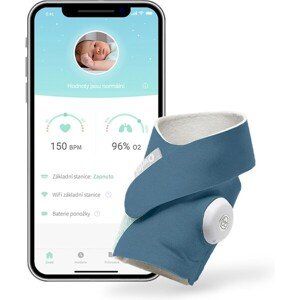 Owlet Smart Sock 3 múdra ponožka 0-18 mesiacov (tmavo modrá)