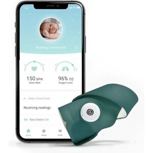 Owlet Smart Sock 3 múdra ponožka modrozelená