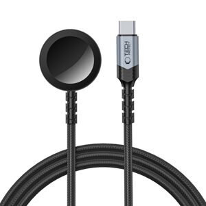 Tech-Protect UltraBoost MC01 Magnetický nabíjací kábel pre Apple Watch - USB-C, 1,2 m, čierny