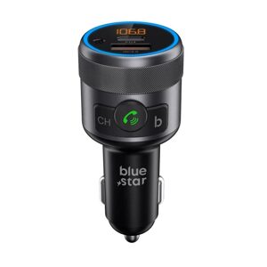 BlueStar AutoHarmony C81 FM vysielač, Bluetooth, QC 3.0, PD, 42W, sivý